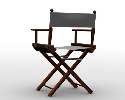 3d model director chair - director chair.blend by gagool